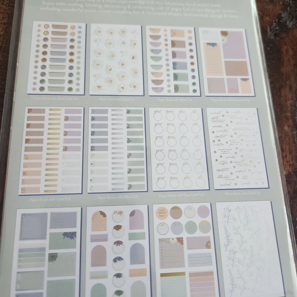 Erin Condren In Bloom Sticker Book - Picture 3 of 5